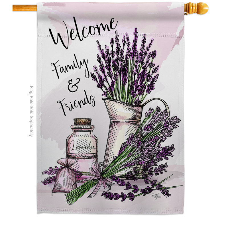 Double Sided 40'' H x 28'' W Polyester House Flag