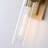 Zolee Dimmable Glass and Brass Wall Sconce-421936822