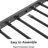 Metal Twin Over Twin Bunk Bed in Black with White Mesh Guardrails, Easy Climb Ladder and Low Profile Style