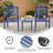 Outdoor Bistro Set 3 Piece Set - Comfortable Metal Patio Chairs And Small Table, Floral Back Design, Waterproof, Uv Resistant For Porch, Balcony, Garden, Backyard, Poolside-110490136