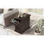 Table d'appoint Classic Vintage Livingroom avec ports USB et un tiroir multifonctionnel avec porte-gobelets