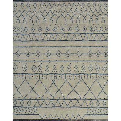 Angella One-of-a-Kind 8'3" X 10'7" Wool Area Rug in Grey