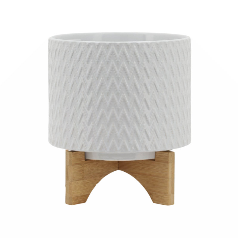 Kaiyro Ceramic Pot Planter, 10" H x 8 " W x 8" D