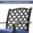 7 Pcs Patio Dining , Metal With Navy Blue Cushions, Iron For Outdoor Lawn Use Pcs, & Table, Yard
