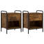 40 cm W Galvanised Steel Bedside Table-476868187