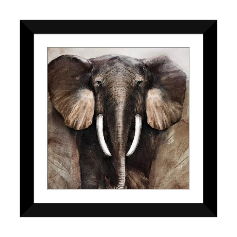 « majestic rencontre », reproduction sur toile, H 16 po x l 16 po x P 1 po, Papier d'art encadré noir, Blanc