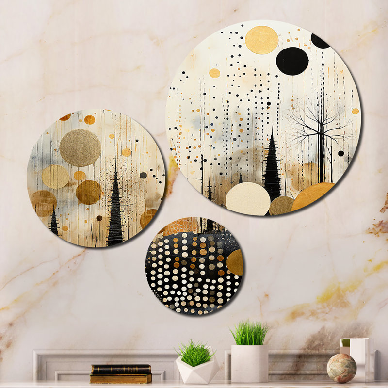Abstract Wall Decor on Metal