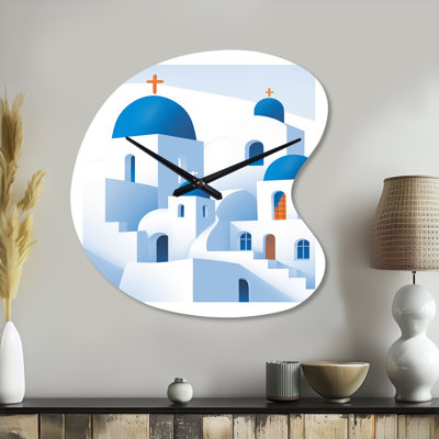 Horloge murale grecque de style Santorini Odyssey IV - Grèce