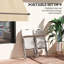 Folding Garden Chair, Set of 2 Outdoor Chairs White