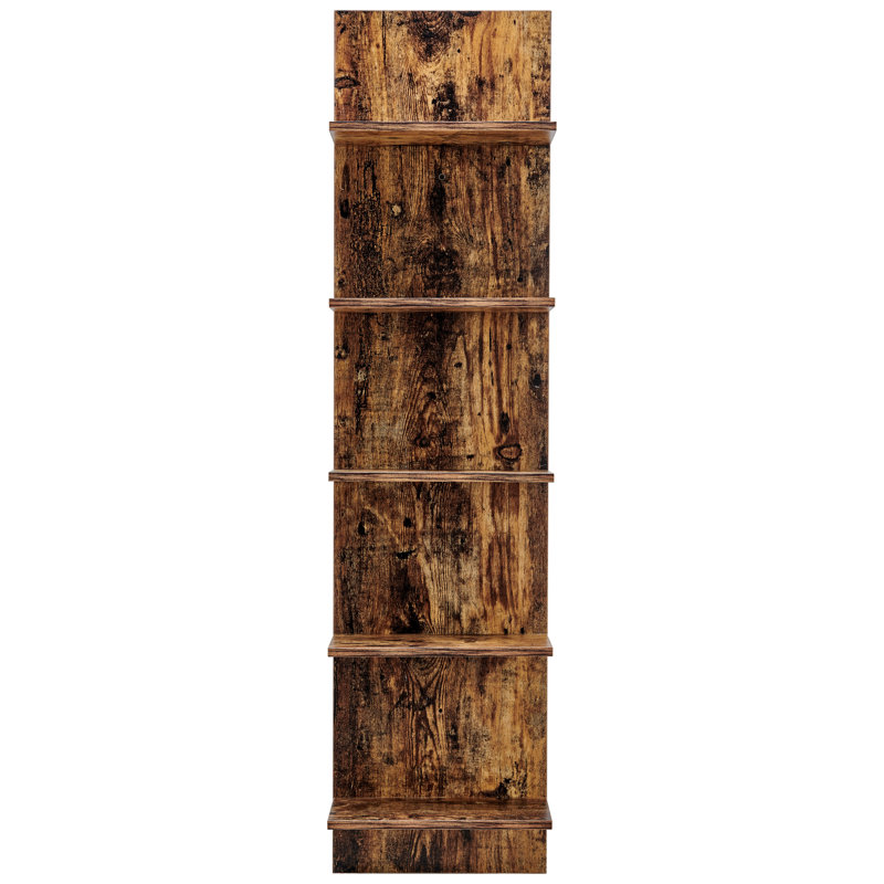 Brakebill 5 Tier Wall Shelf, Pine