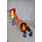 Modern Graffiti Looking Weenie Dachshund Dog Statue From Resin  25" X 10" X 15"H