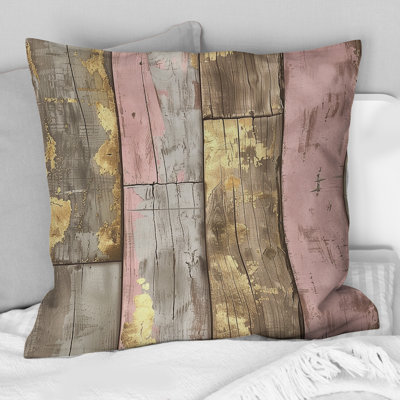 Vintage Barnwood Charm VIII - Country Throw Pillow