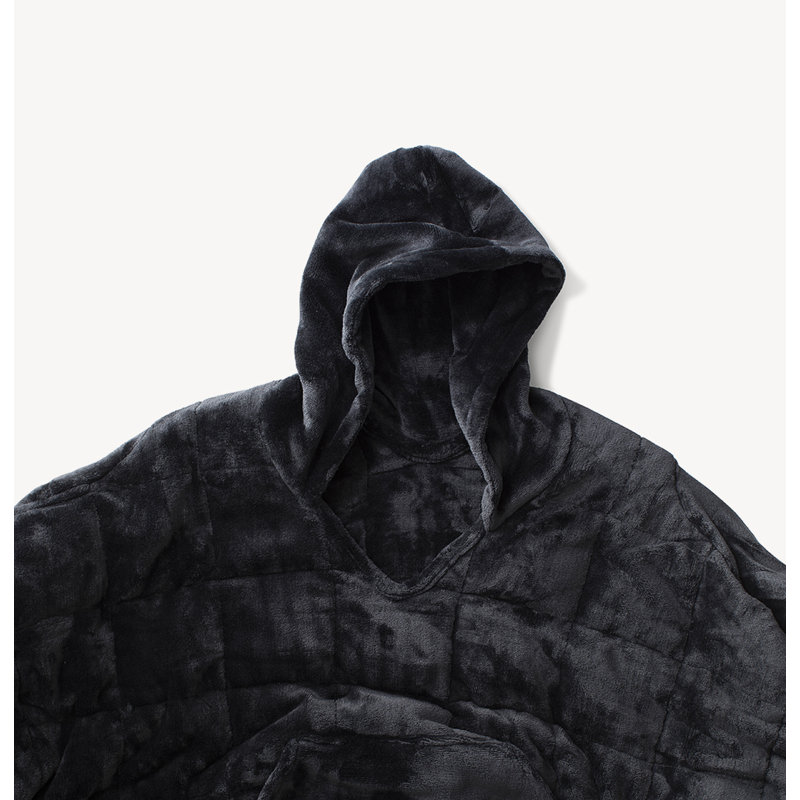 Wearable Weighted Snuggle Blanket, Black