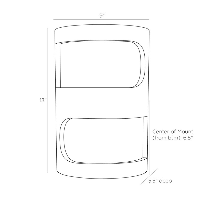Temira 2 - Light Flush Mounted Sconce