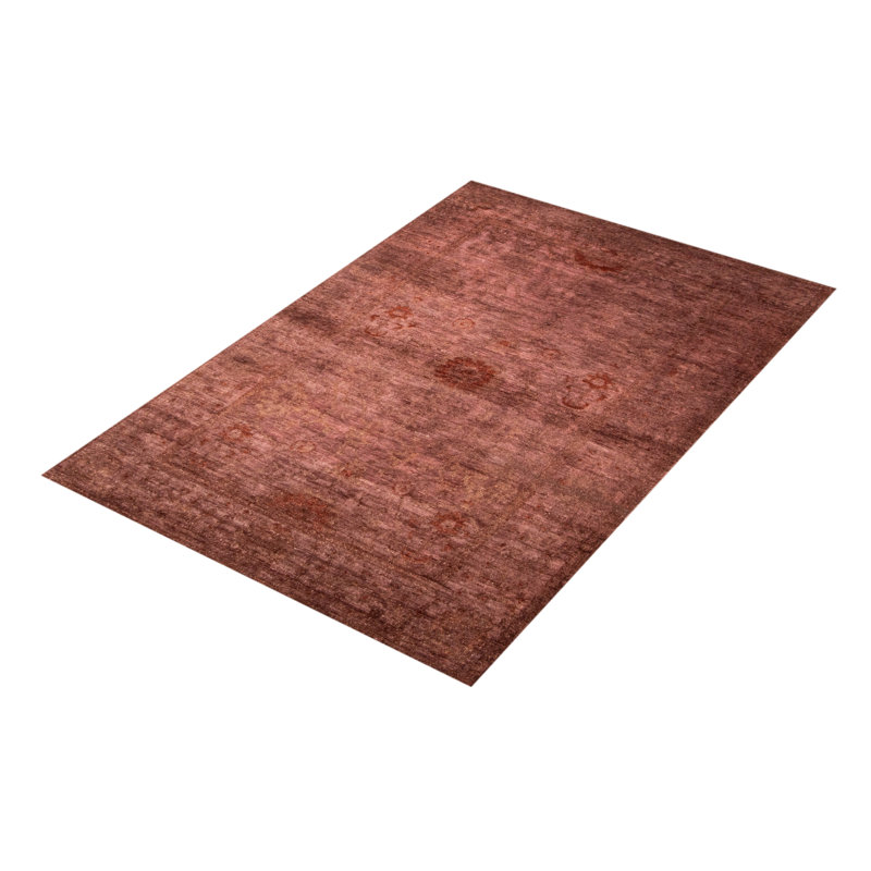 Tapis unique noué à la main 3 pi 11 po x 5 pi 11 po