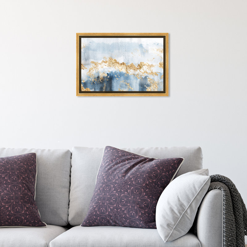 «Huit jours par semaine», reproduction d'impression, Cadre doré, H 15 po x l 10 po