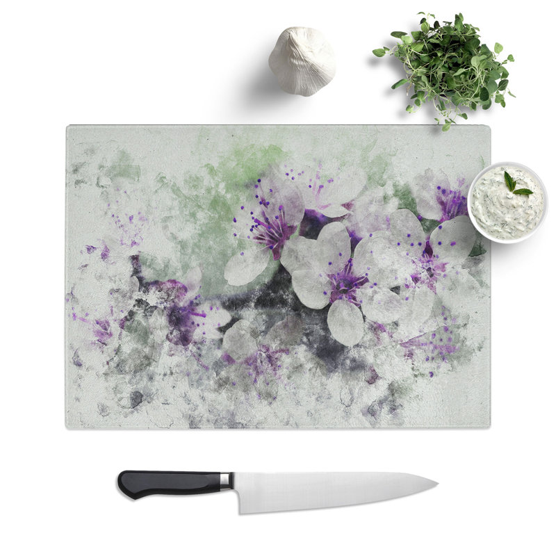Blossoms Chopping Board, 28.5cm W x 39cm L