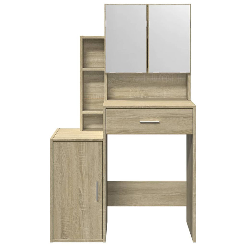 Dressing Table With Cabinet 80X35x132 Cm, Sonoma Oak