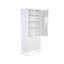 Isiah 190 cm H x 80 cm W Steel and Iron Standard Bookcase-1646801467