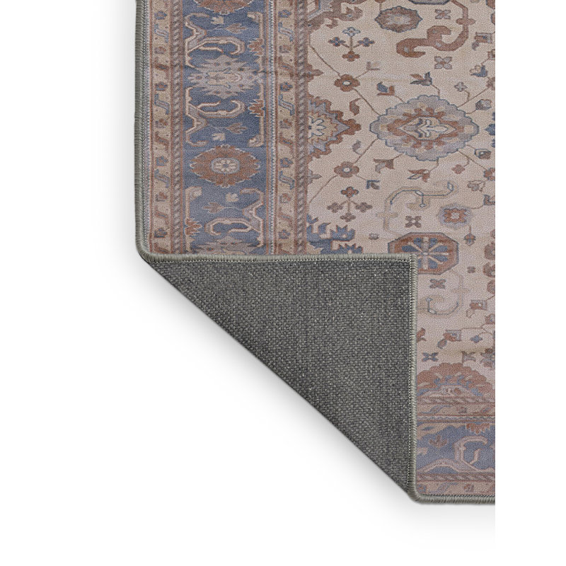 Tapis oriental brun / beige / bleu Arushad, Rectangle 3 pi x 5 pi