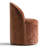 Upholstered Chenille Swivel Desk Chair With Hidden Casters-2116542215