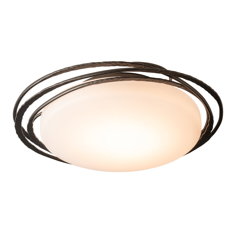 LED Flush Mount, Oil Rubbed Bronze, 4.7" H x 17.6" W x 17.6" D