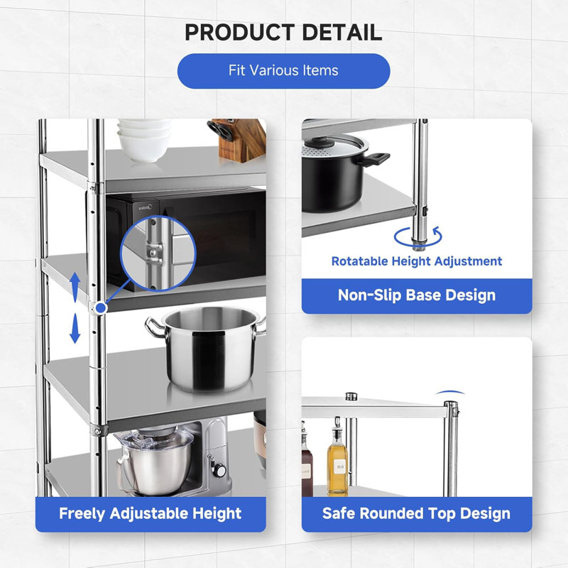 Capacité de la tablette avec hauteur réglable et trous d'aération pour le bureau de la cuisine