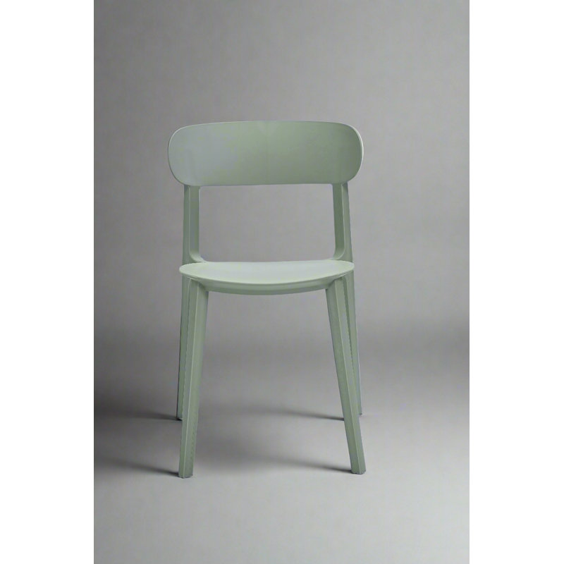 Chaise d'appoint empilable Bryany, Vert mousse