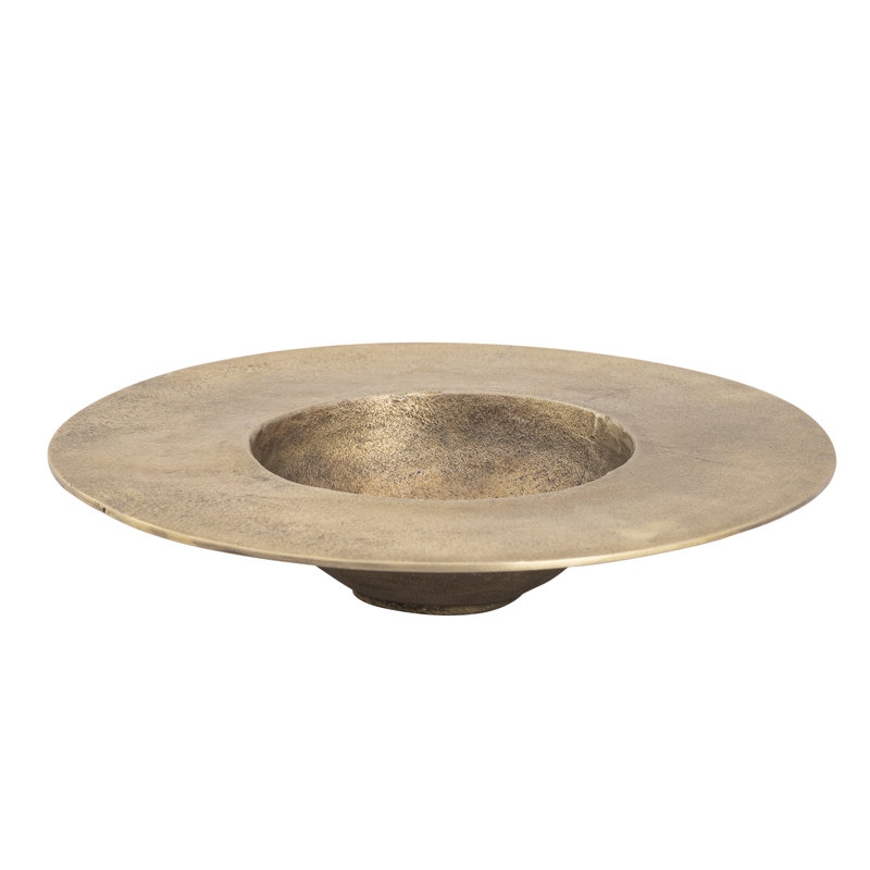 Barish Plate - Bronze, H 4 po x l 16 po x P 16 po, Laiton