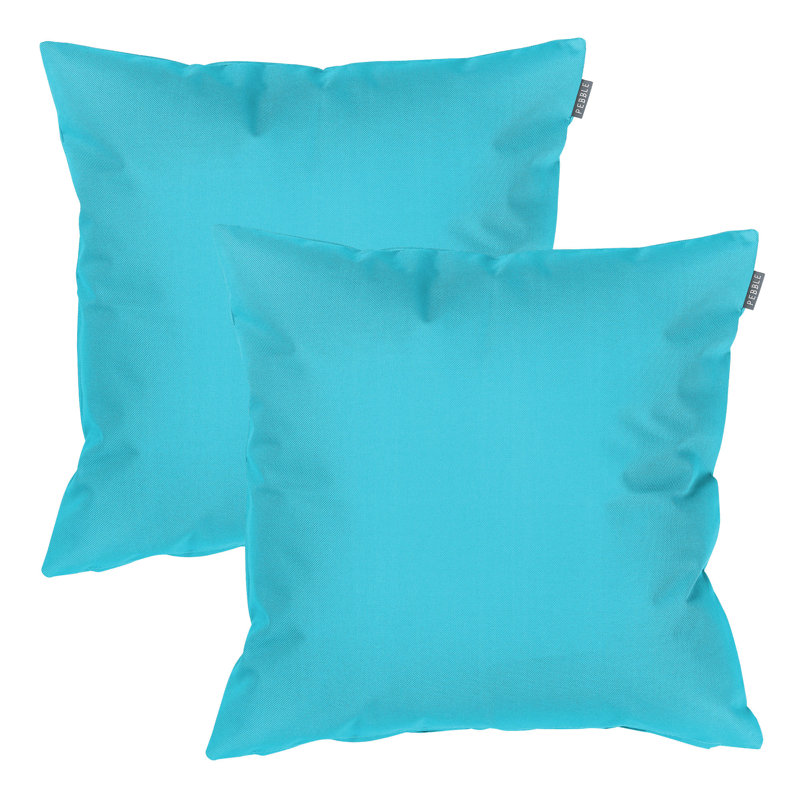 Indoor-Outdoor Cushion, Aqua Blue