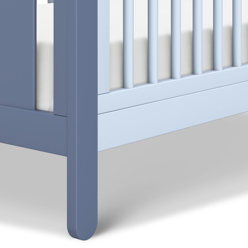 Lit de bébé convertible 4-en-1 Marisol, Bleu