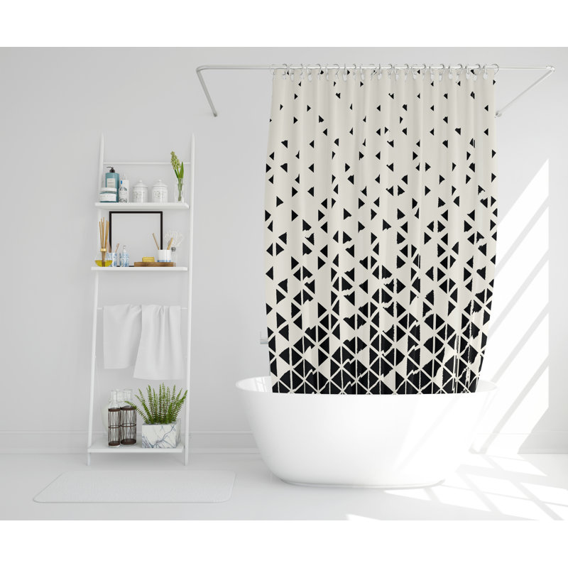 Matthias Polyester Shower Curtain Set, 168cm H x 168cm W