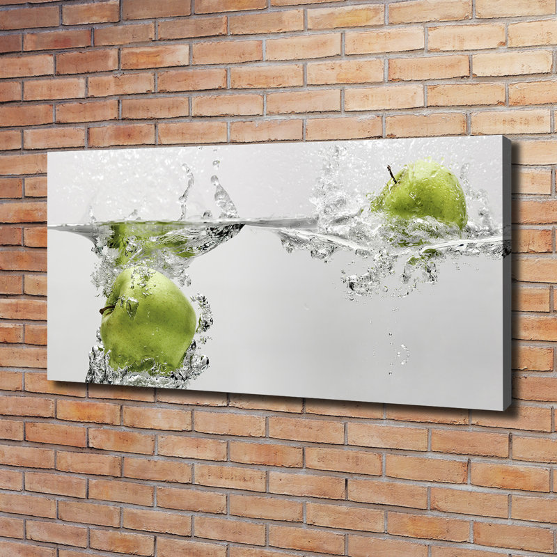 Apple Under Water - Wrapped Canvas Print