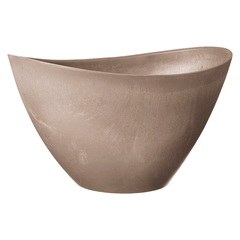 Edgewater Pot Planter, 9" H x 16" W x 12" D, Chocolate