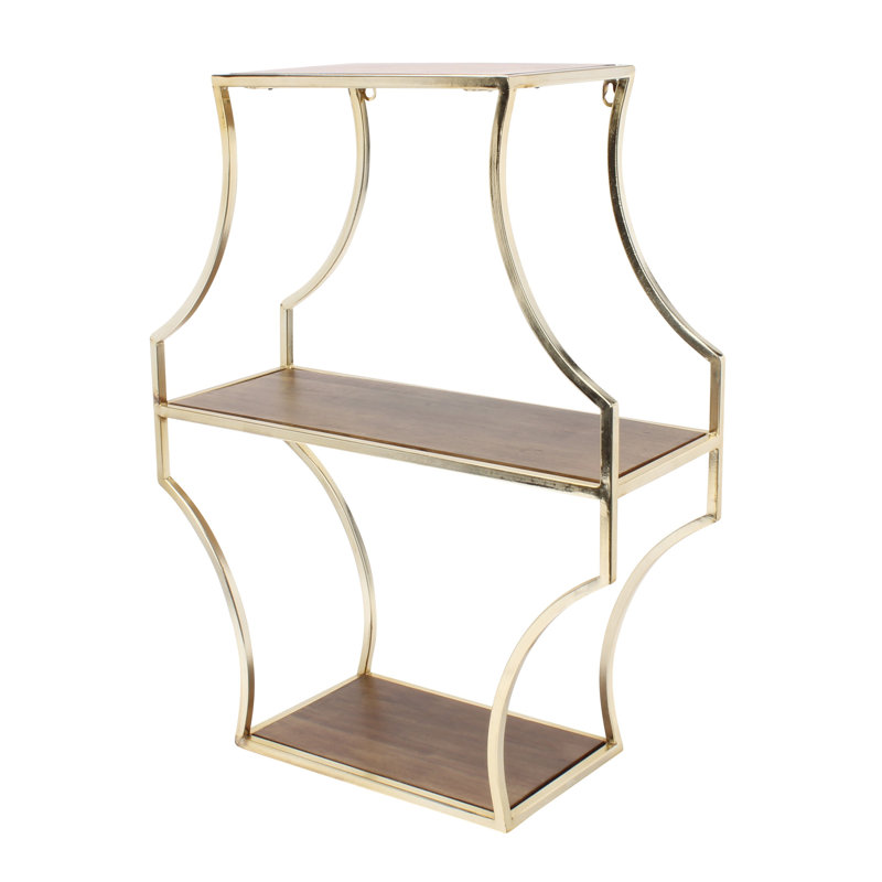 3 Piece Solid Wood Accent Shelf