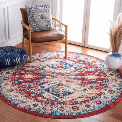 Manado Oriental Red/Blue Area Rug