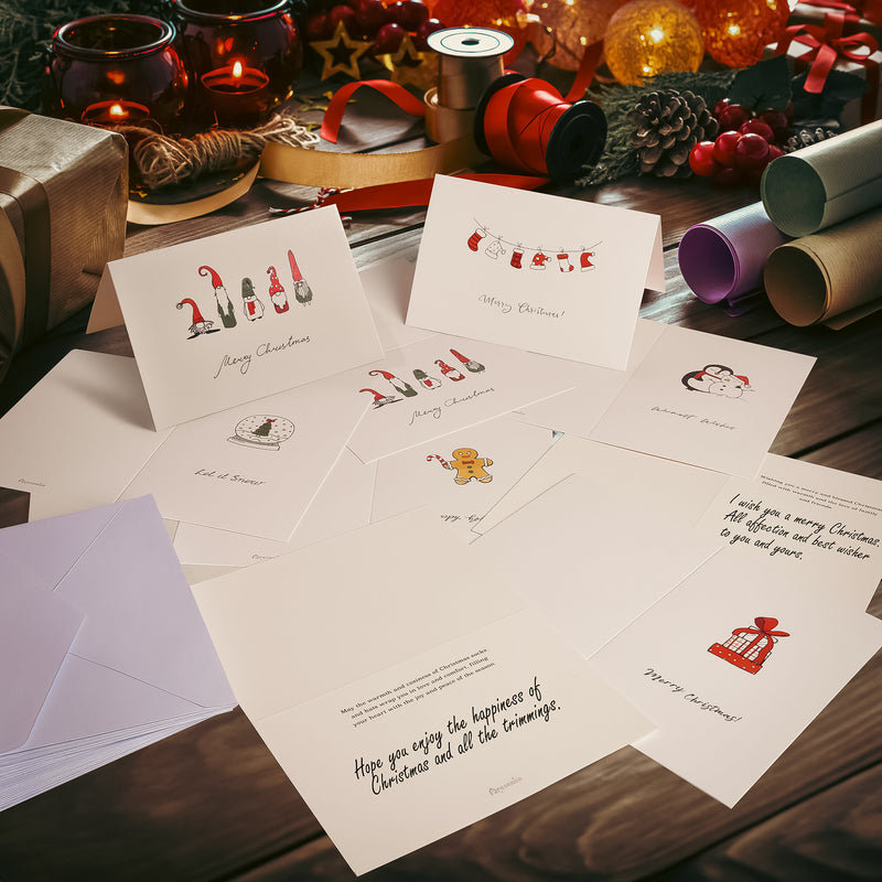 24 cartes de vœux de Noël