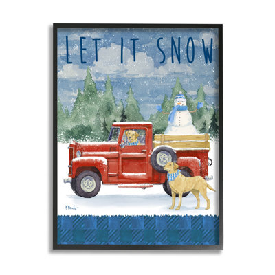 Let It Snow Winter Dogs, estampe numérique par Paul Brent