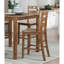 Counter Height 5pc Dining , Walnut Finish Table And 4 Chairs, Transitional Design For Home Dining, Made Of Wood Engineered 5pc, Design, Suitable Veneer