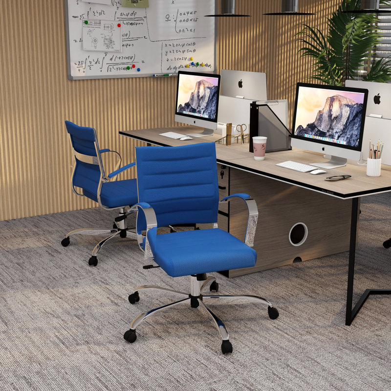 Fauteuil de bureau ergonomique Cheylyn, Marine
