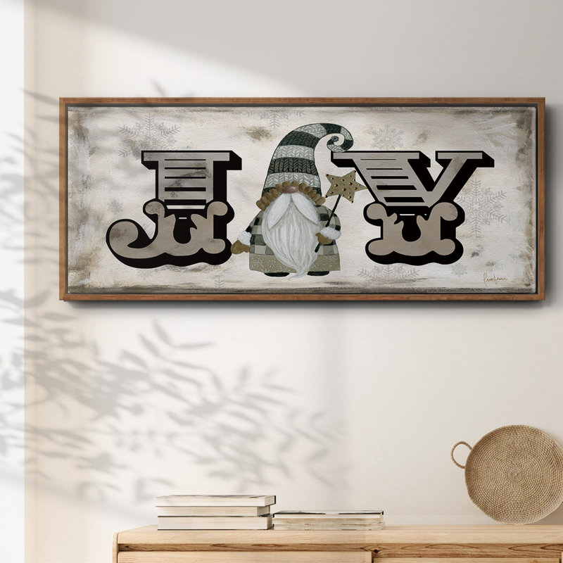 «Winter Wonderland Friends Joy», toile encadrée, H 20 po x l 50 po