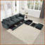 Canapé modulaire moderne en L à 3 places avec repose-pieds mobile en chenille moderne Rangement pour le salon