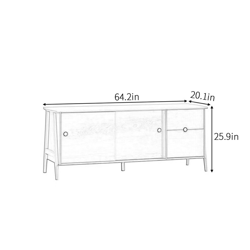 Buffet simple de style nordique moderne
