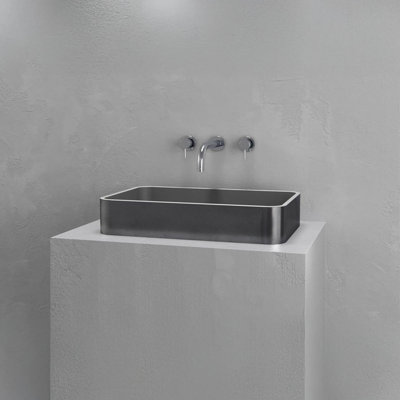 Vast Studio Rectangular Countertop Bathroom Sink