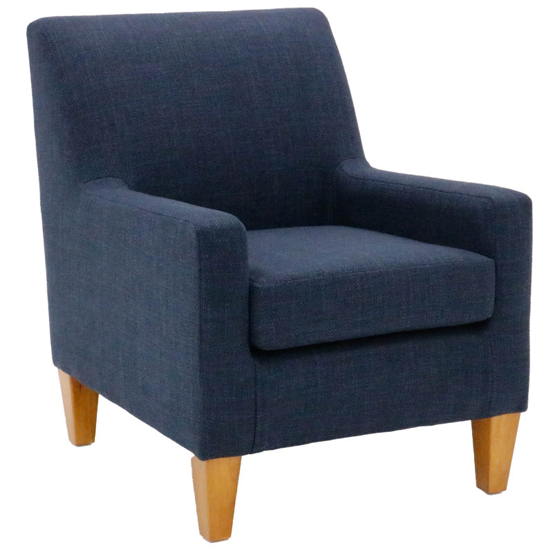 Fauteuil l 25 po, Mélange de polyester bleu marine