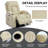 PU Infinite Position Up To 350 LBS Power Lift Recliner Chair For Elderly, Heavy Duty Motion Mechanism With 8-Point Vibration Massage And Lumbar Heating, USB Charging Port, Cup Holders-287351280-287351283