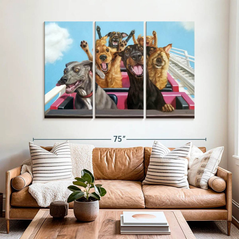 Thrill Seekers, 42" H x 65" W
