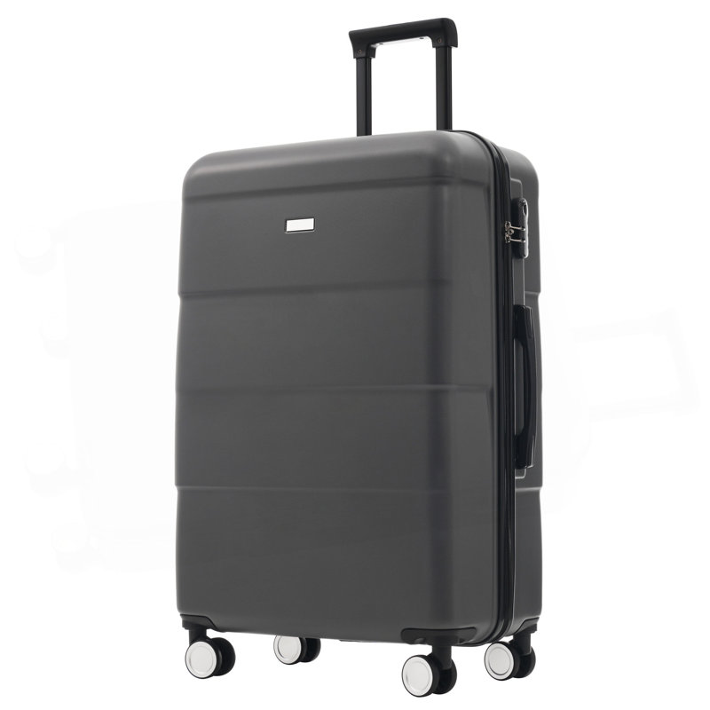 Ensemble de 6 valises rigides avec 2 sacs Hardshell, légères 16 "+ 20" + 24 "+ 28", Charcoal