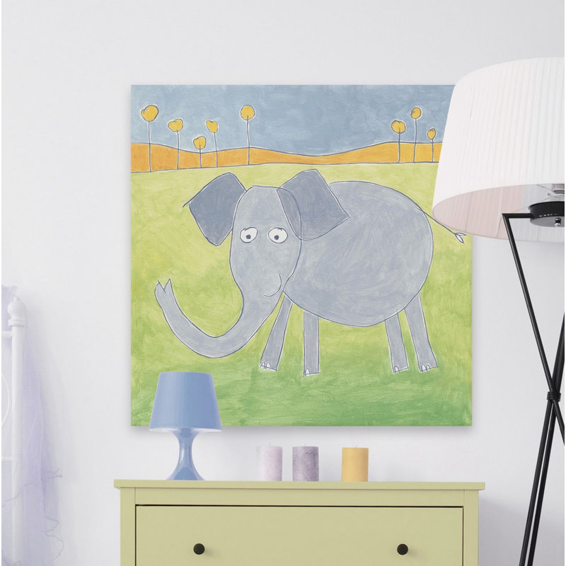 «Paredes Quinn's Elephant», reproduction sur toile tendue, H 18 po x l 18 po x P 1,5 po
