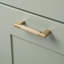 Poignées de meuble nervurées, poignées de tiroir cannelées en forme de L en laiton antique et bronze champagne, entraxe multiple pour placards et commodes de cuisine-136090207-136090213